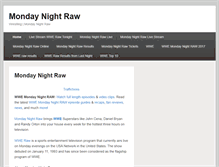 Tablet Screenshot of monday-night-raw.com